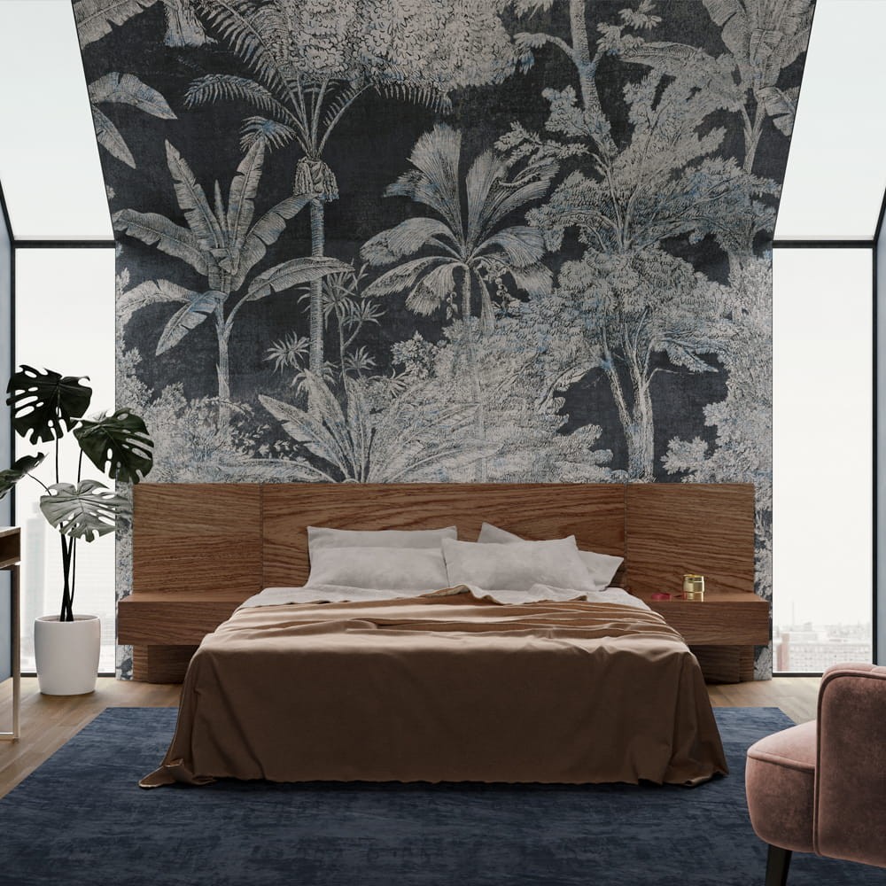 Inkiostro Bianco INKINOI2202 Light and Shadows Caos - mural z lasem tropikalnym