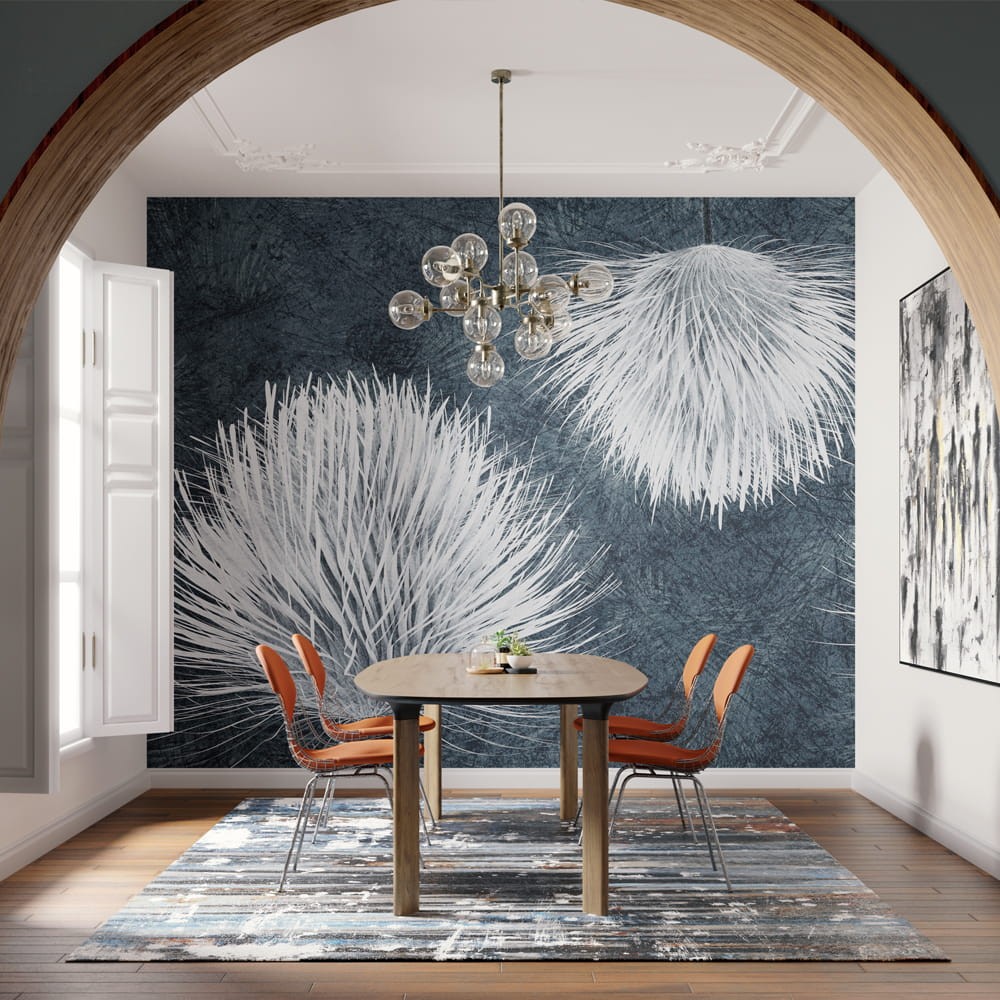 Inkiostro Bianco INKUDAR2201 Light and Shadows Carduus - mural w dmuchawce