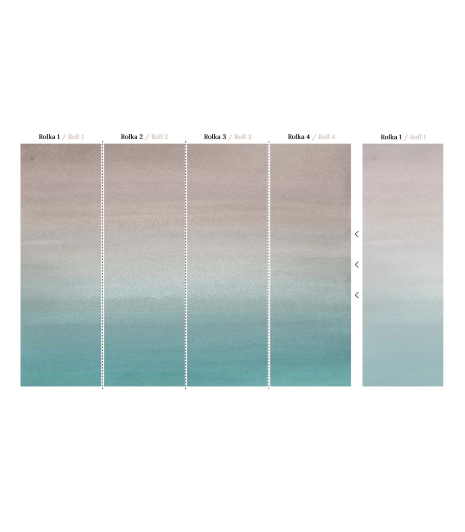 Wallcolors Essential Turquoise Fog  - mural z mgłą