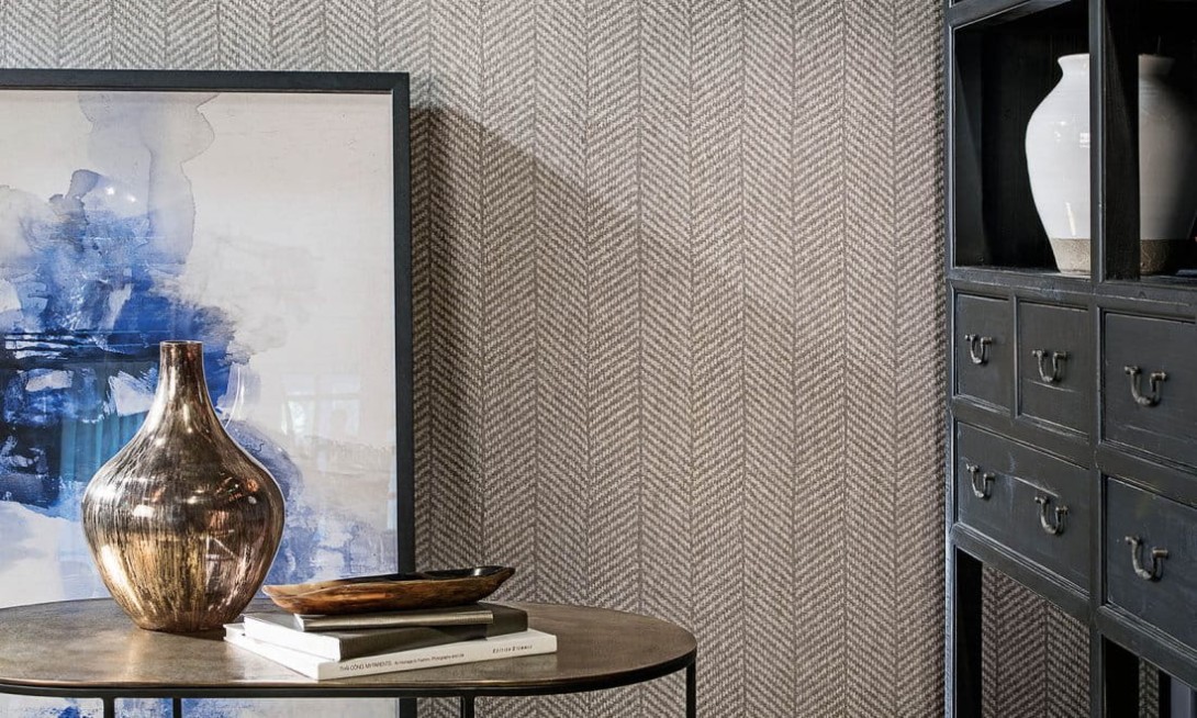 Arte 12021 Flamant Caractère Costume Stone - tapeta w jodełkę