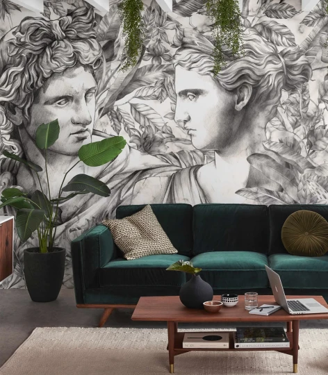 Wallcolors Essential Divine Faces  - mural z rzeźbami