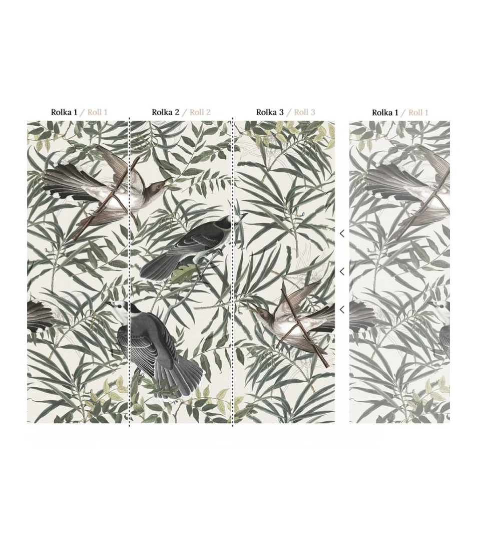 Wallcolors Essential Wagtail  - mural z ptakami