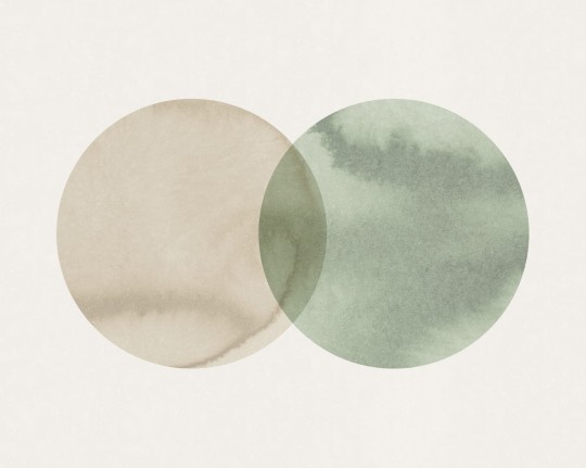 Rebel Walls Simplicity R18331 Eclipse, Beige Green - mural w artystyczne koła