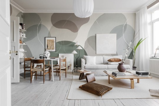 Rebel Walls Simplicity R18341 Floating Soft - mural geometryczny