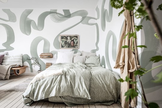 Rebel Walls Simplicity R18351 Waves Green - mural artystyczny