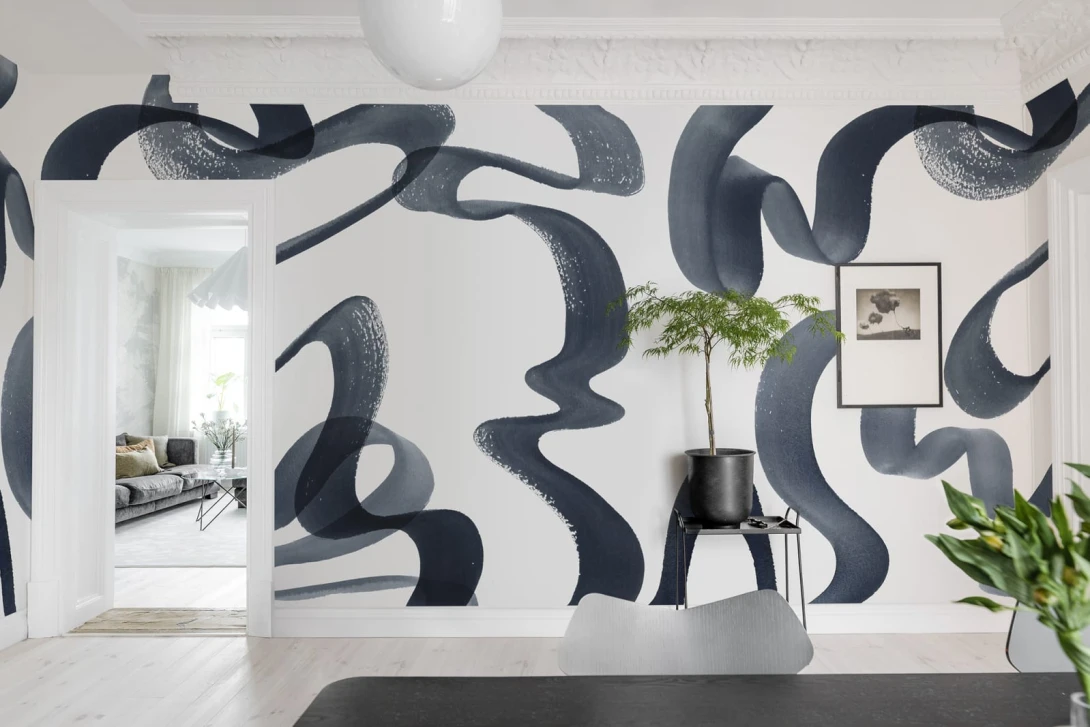 Rebel Walls Simplicity R18352 Waves Ink - mural artystyczny