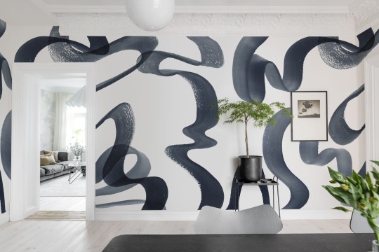 Rebel Walls Simplicity R18352 Waves Ink - mural artystyczny