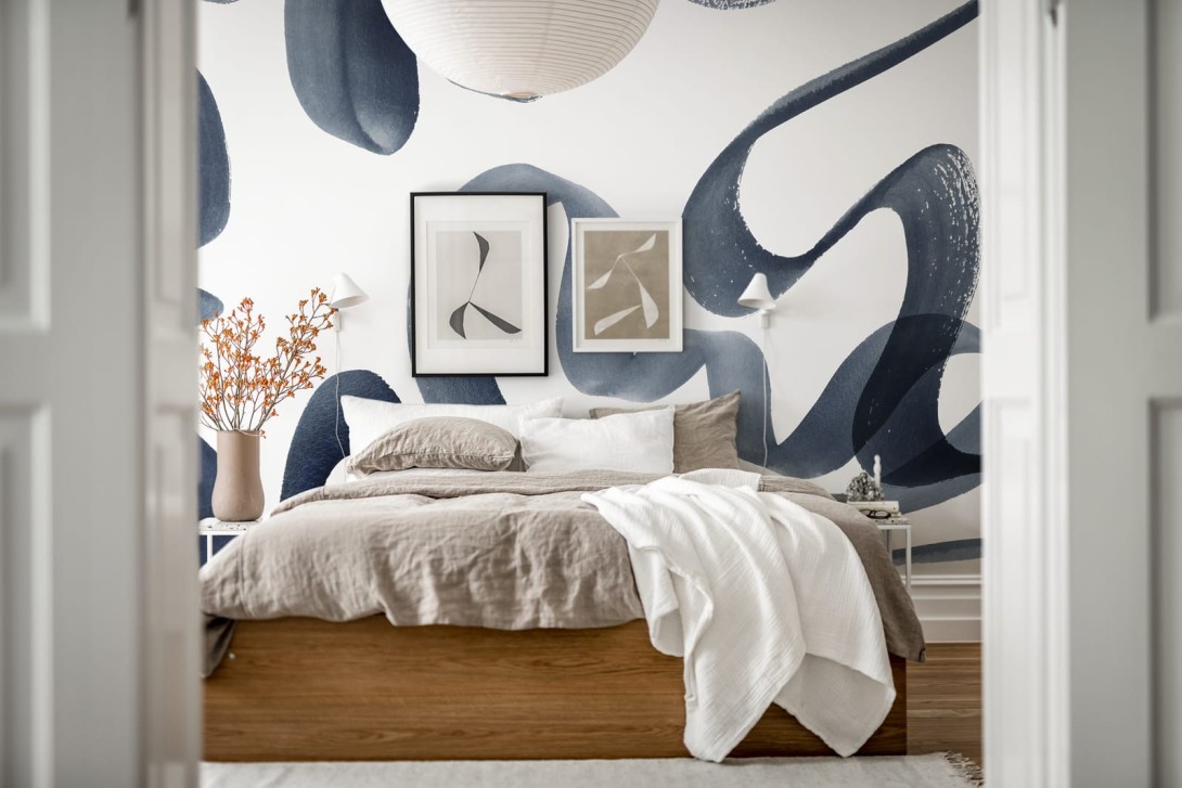 Rebel Walls Simplicity R18352 Waves Ink - mural artystyczny