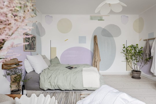 Rebel Walls Simplicity R18362 Geometry Lilac - mural geometryczny