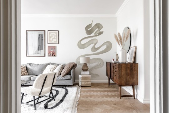 Rebel Walls Simplicity R18412 Stroke Sand - mural artystyczny