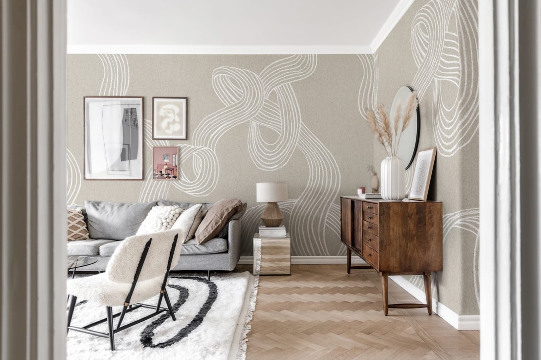 Rebel Walls Simplicity R18421 Stripes, Sand - mural w artystyczne paski