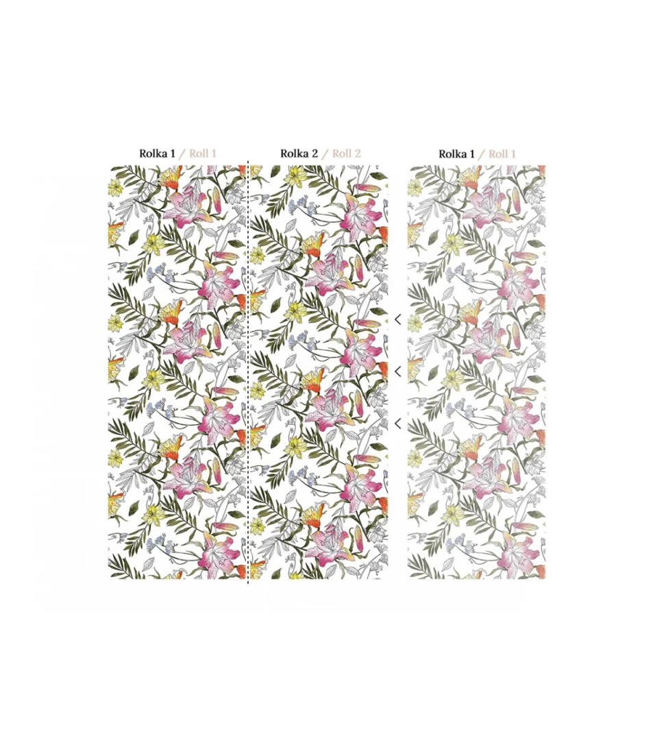 Wallcolors Medicine Flower Fever White  - mural w kwiaty