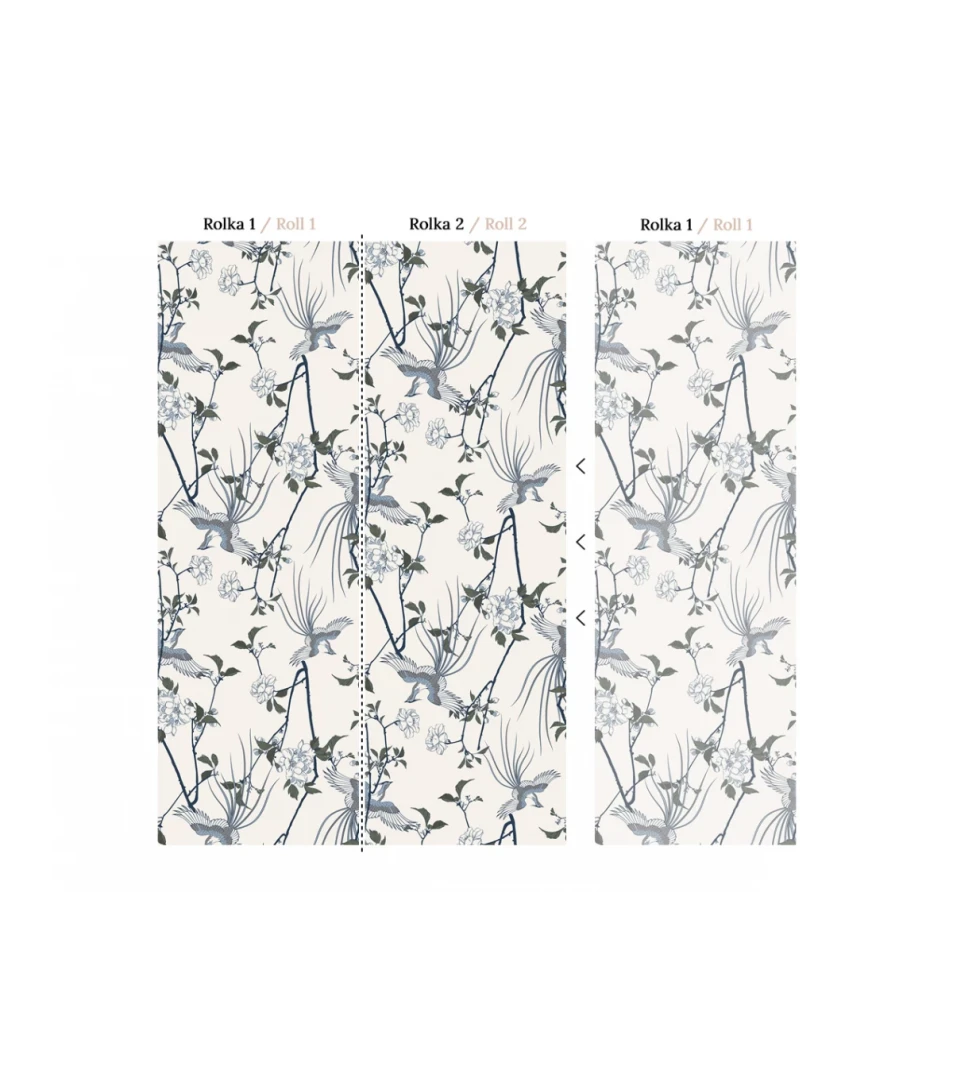 Wallcolors Medicine White Birds  - mural z ptakami