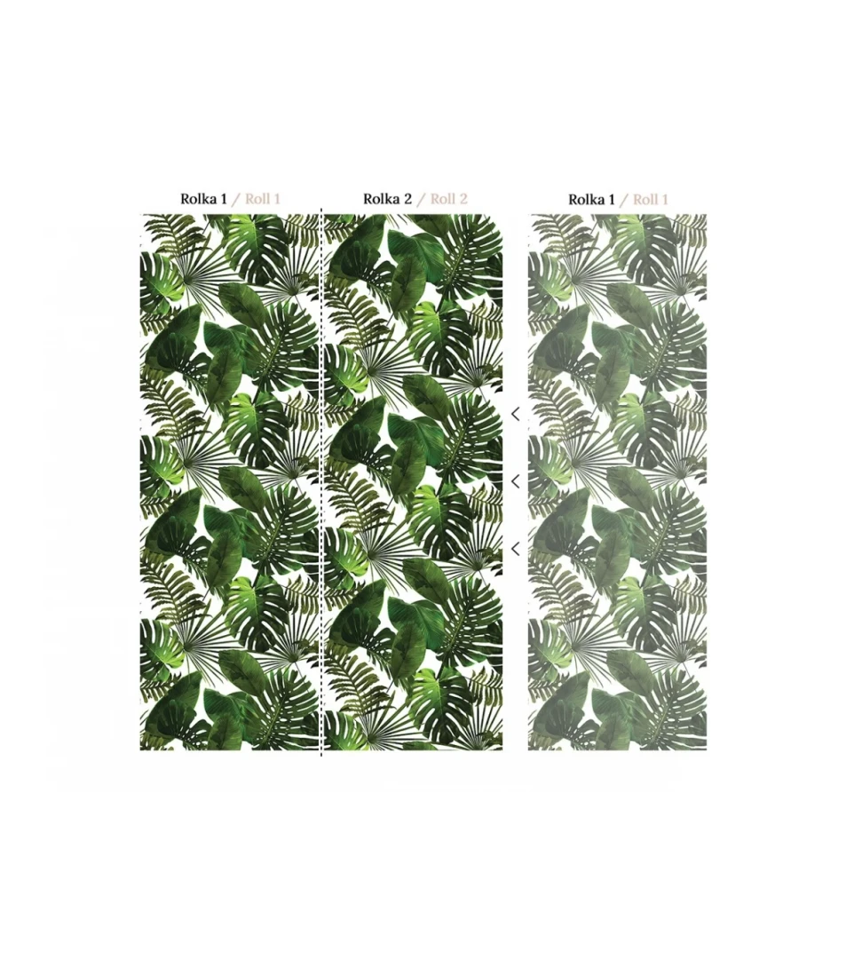 Wallcolors Medicine Tropical Forest  - mural z tropikalnymi liśćmi