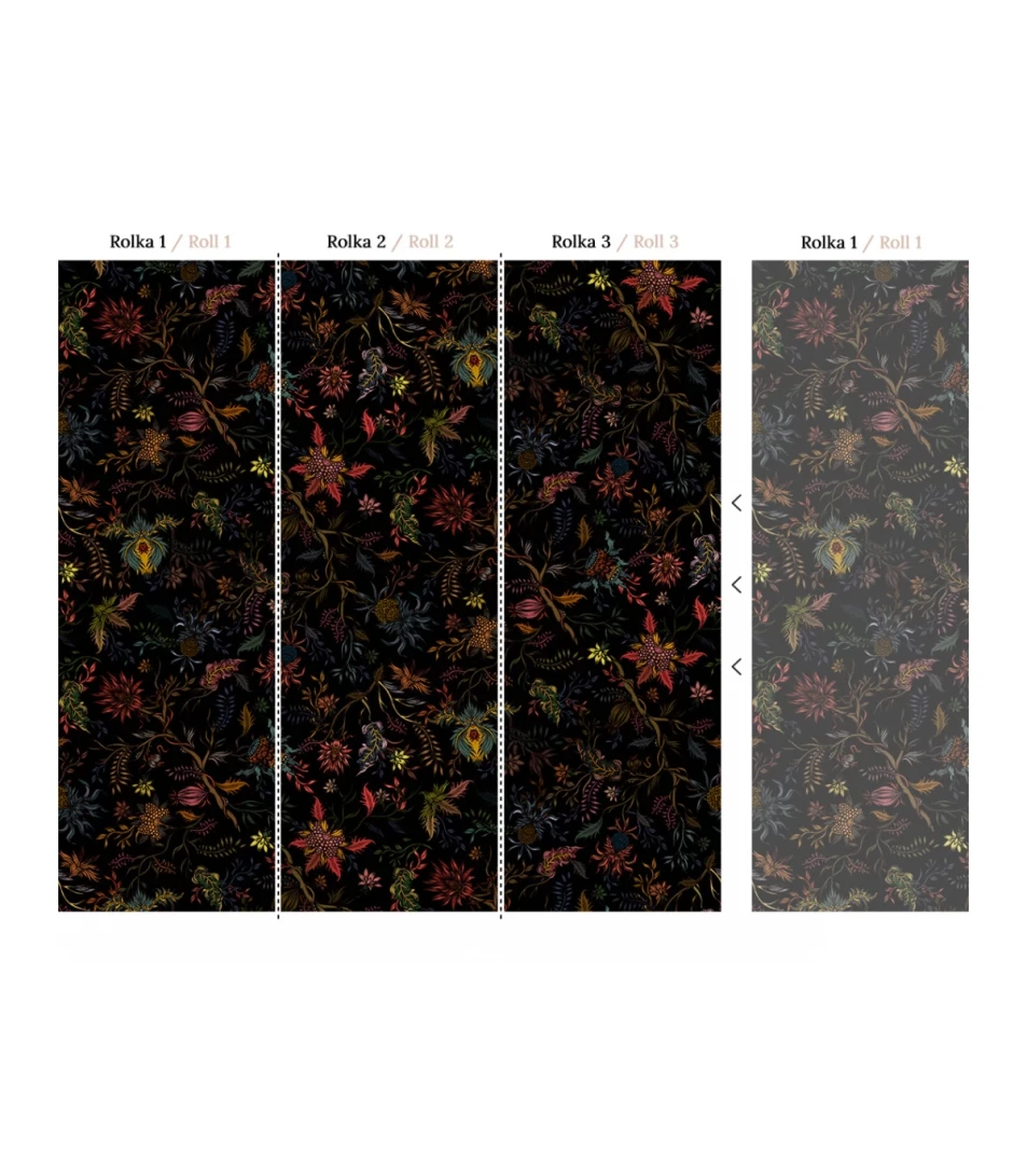 Wallcolors Medicine Night Flowers  - mural botaniczny
