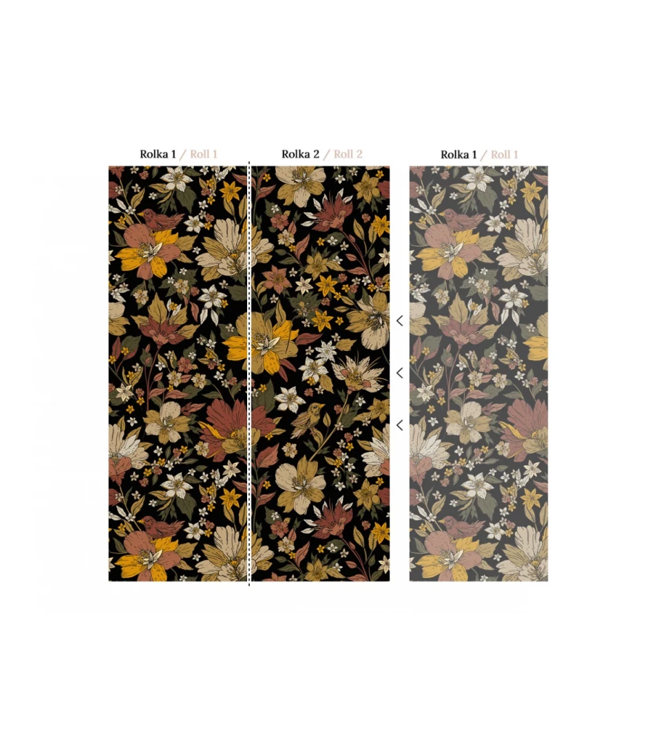 Wallcolors Medicine Retro Flowers  - mural z kwiatami