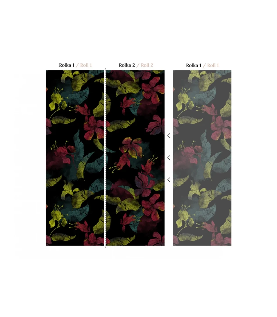 Wallcolors Medicine Lilies  - mural w lilie