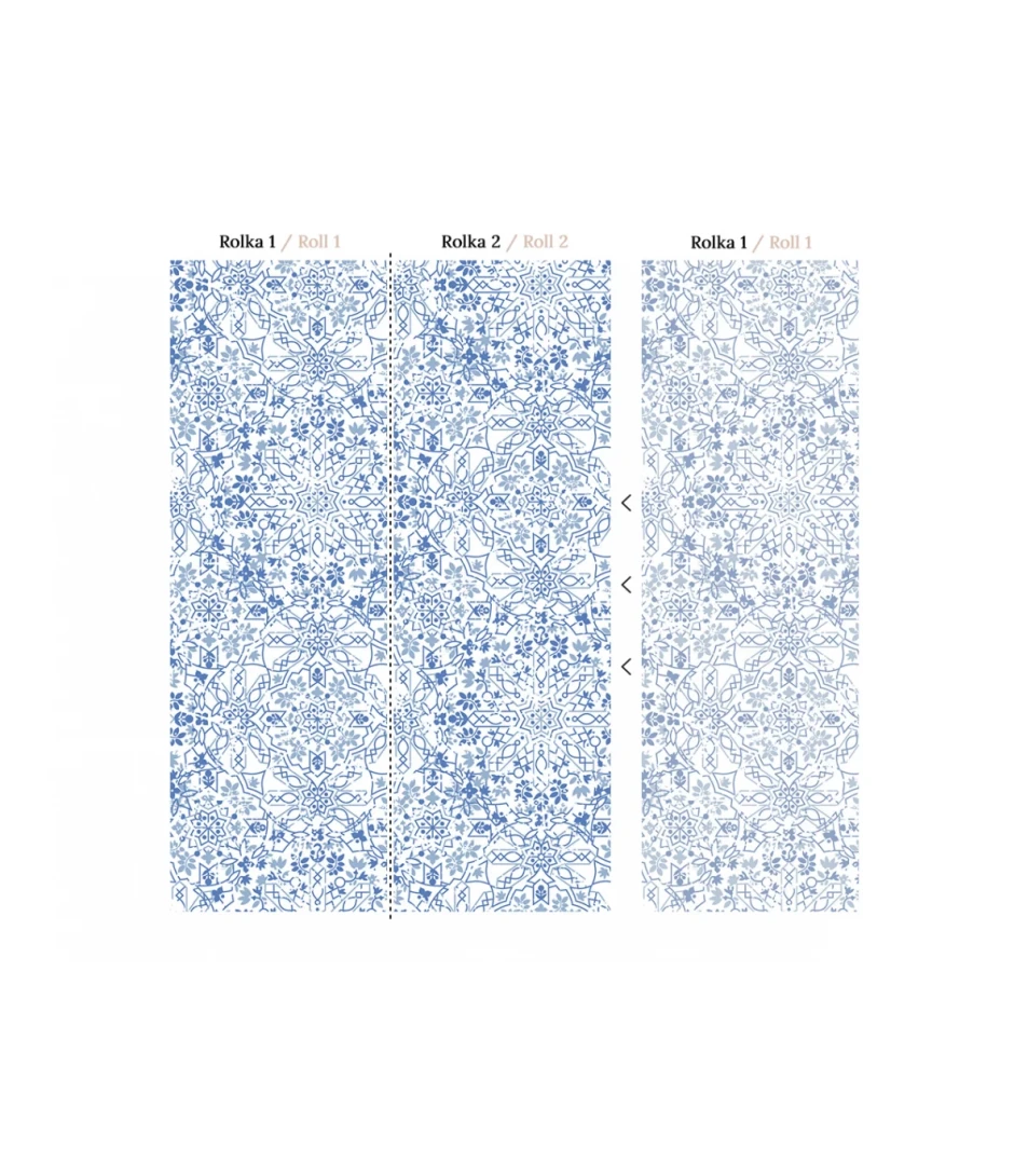 Wallcolors Medicine Maroko White  - mural ze zdobieniami