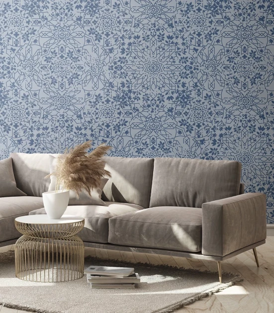 Wallcolors Medicine Maroko Blue  - mural ze zdobieniami