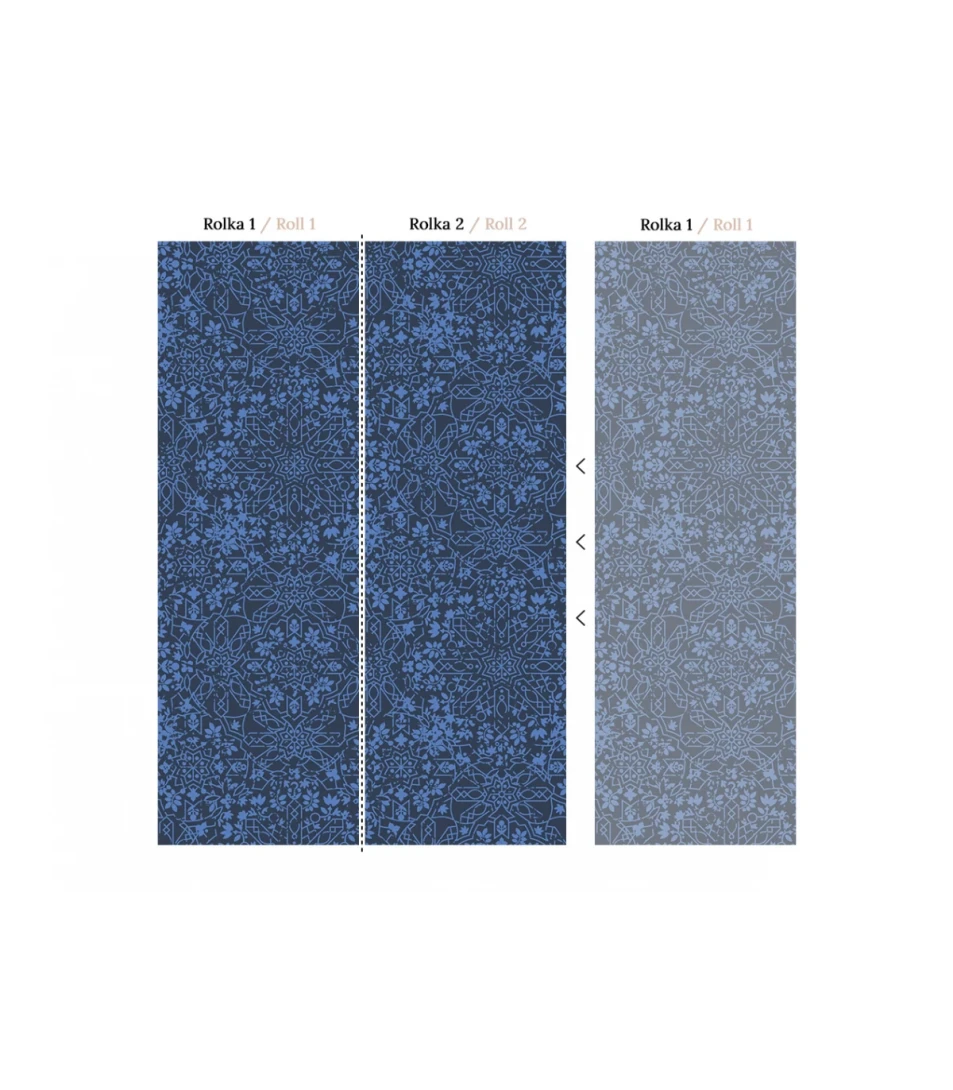 Wallcolors Medicine Maroko Navy Blue  - mural ze zdobieniami