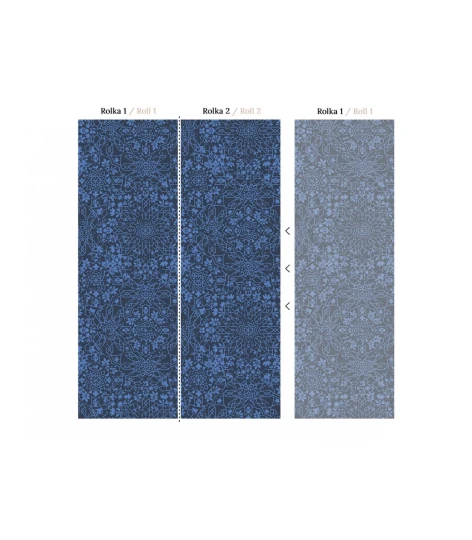 Wallcolors Medicine Maroko Navy Blue  - mural ze zdobieniami