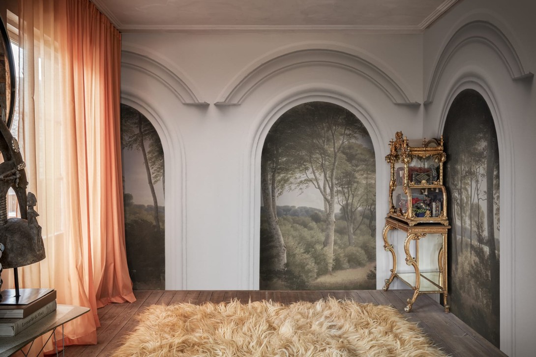 Rebel Walls R16301 Scenery Forest Vaults - mural ze sklepieniem