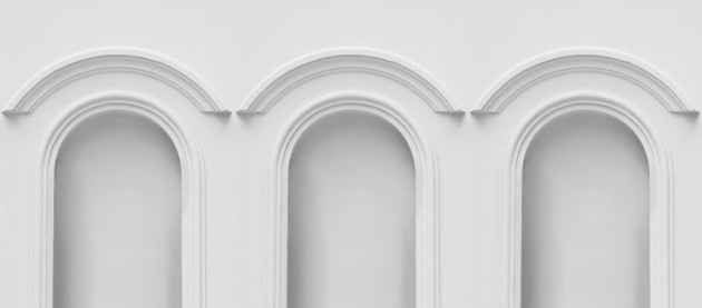 Rebel Walls R16302 Scenery Forest Vaults White - mural ze sklepieniem