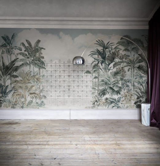 Rebel Walls R17741 Scenery Jaipur Sage - mural z indyjskim krajobrazem