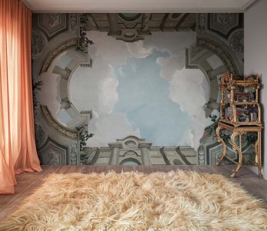 Rebel Walls R17891 Scenery Lucca Cloud - mural w chmury