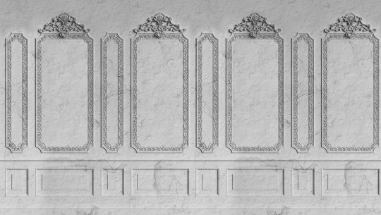 Rebel Walls R17911 Scenery Amboise Pearl - mural imitujący boazerię