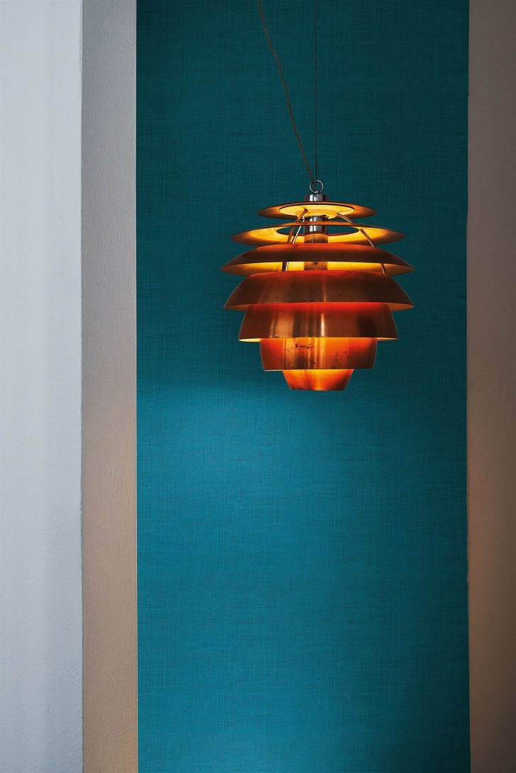 London Art 50109 Prime Wallpaper Blu Baltico - mural minimalistyczny
