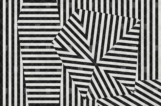 London Art T01S01 2A The Daydreamer Running Gun Blues - mural geometryczny
