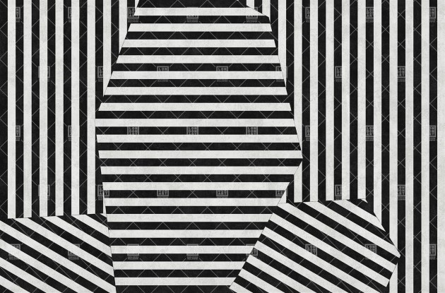 London Art T01S01 2B The Daydreamer Running Gun Blues - mural geometryczny