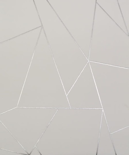 York NW3501 Antonina Vella Modern Metals Nazca White/Silver - tapeta w geometryczny motyw z metalicznymi akcentami