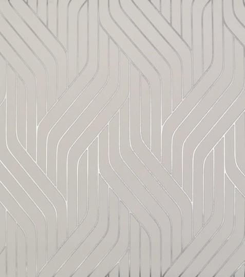 York NW3516 Antonina Vella Modern Metals Ebb And Flow White/Silver - tapeta w metaliczne fale