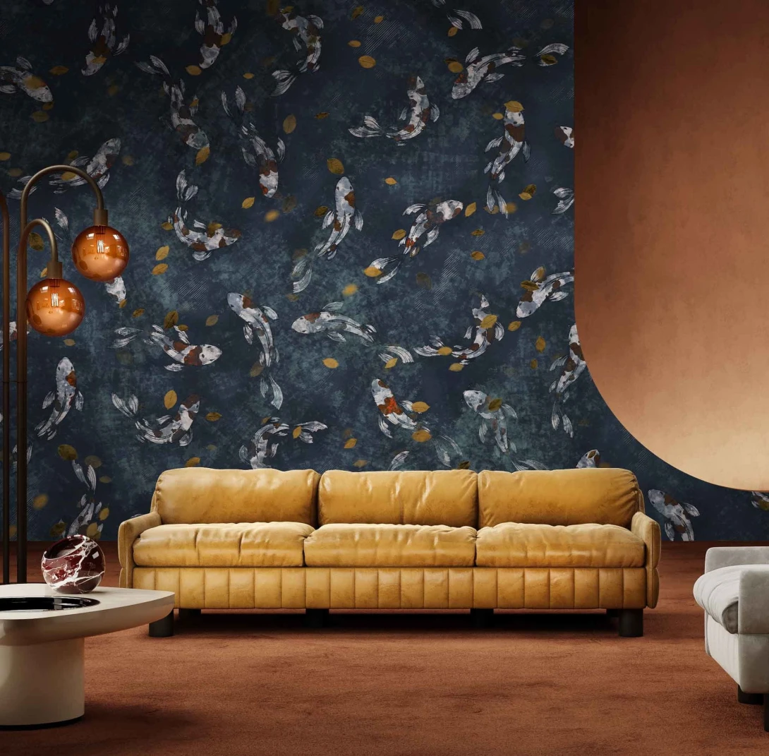 London Art T06S02 1 The Daydreamer Aqualung - mural z rybami