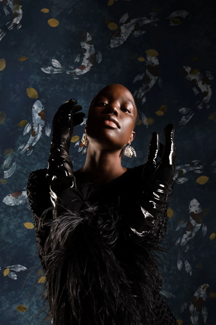 London Art T06S02 1 The Daydreamer Aqualung - mural z rybami