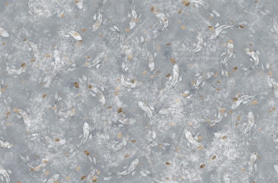 London Art T06S02 2 The Daydreamer Aqualung - mural z rybami