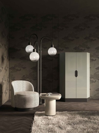 London Art T06S03 2 The Daydreamer Wind Up - mural z chmurami