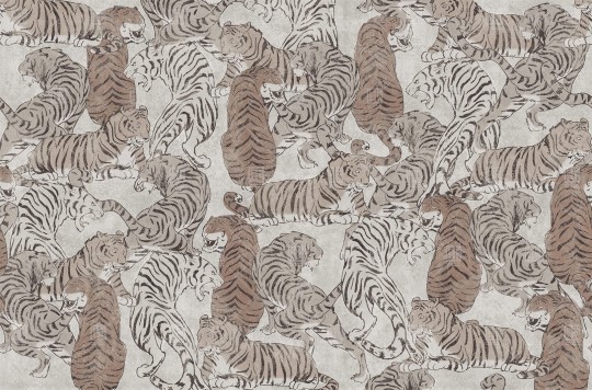 London Art T07S03 3 The Daydreamer Are You Experienced? - mural z tygrysami