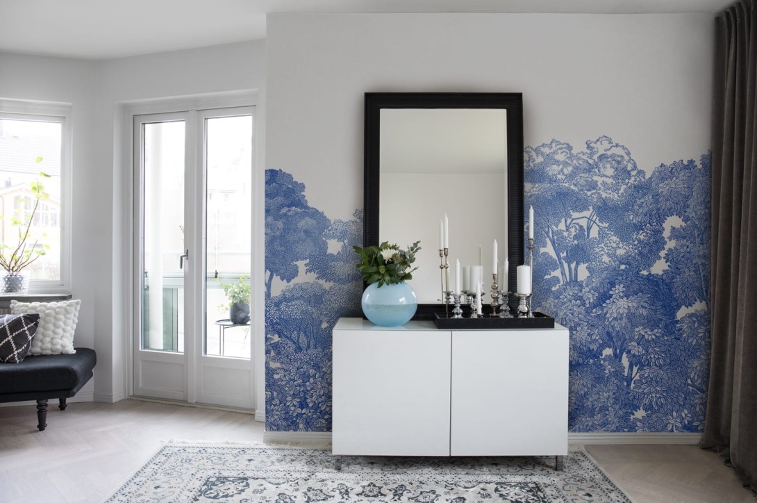 Rebel Walls R13055 Dreamland Bellewood Porcelain Toile - mural z lasem