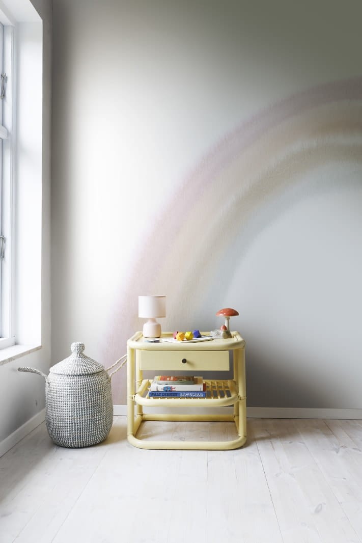 Rebel Walls R18292 Dreamland Rainbow Soft - mural z tęczą