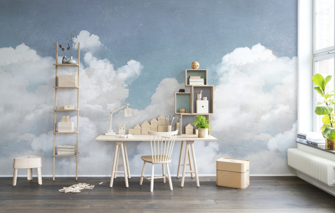 Rebel Walls R14011 Dreamland Cuddle Clouds - mural w chmury 
