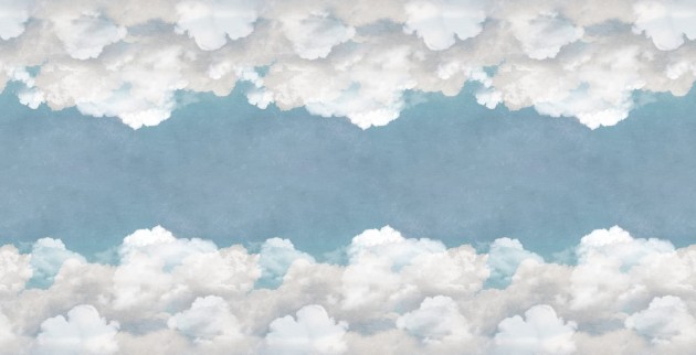 Rebel Walls R14012 Dreamland Cuddle Clouds Ceiling - mural w chmury