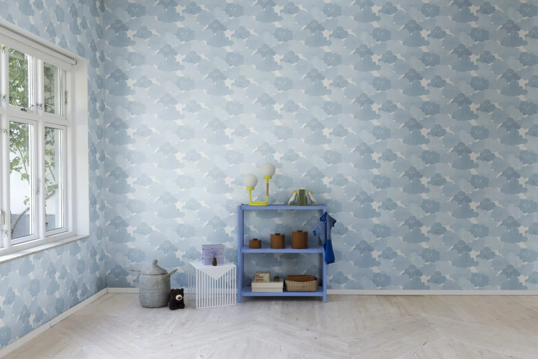 Rebel Walls R18142 Dreamland Kids Happy Cloud Sky - tapeta chmury