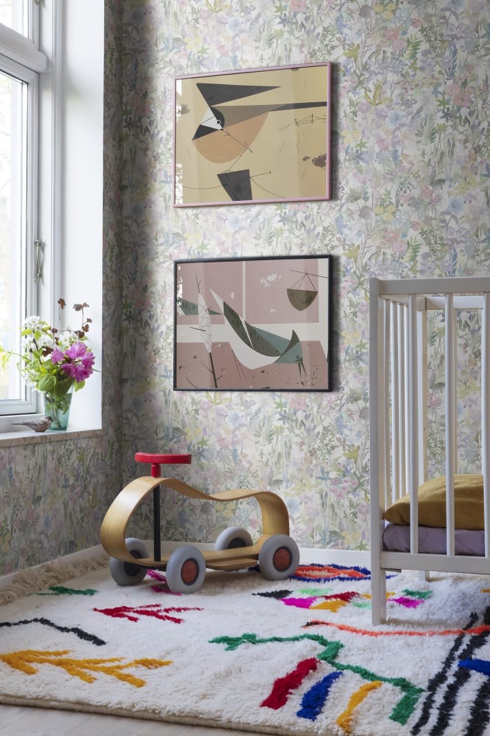 Rebel Walls R18122 Dreamland Poppy Meadow Pastel - tapeta łąka