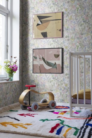 Rebel Walls R18122 Dreamland Poppy Meadow Pastel - tapeta łąka