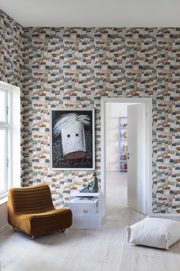 Rebel Walls R18092 Dreamland Dream Town Fall - tapeta z budynkami