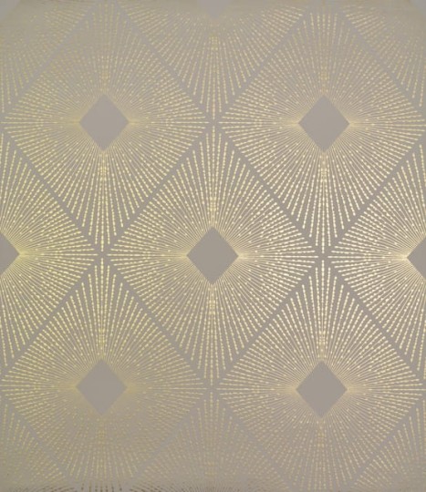 York NW3590 Antonina Vella Modern Metals Harlowe Khaki/Gold - tapeta w geometryczny motyw z metalicznymi akcentami