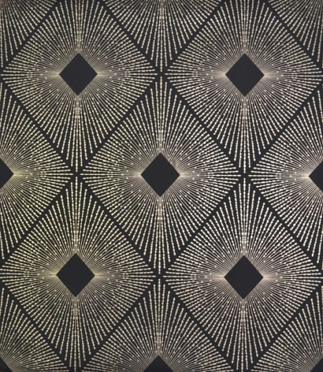 York NW3593 Antonina Vella Modern Metals Harlowe Black/Gold NW3593 - tapeta w geometryczny motyw z metalicznymi akcentami